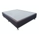 NZ Made Queen Bed Base – Charcoal Fabric