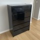 Gloss Black Tallboy Drawers – Premium 6 Drawer Bedroom Storage Chest with Solid Timber Drawers | NZ