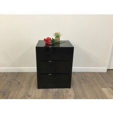 Black gloss bedside table 