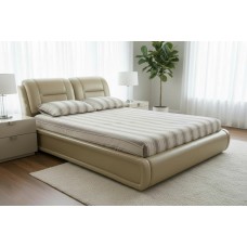Comfort Queen size leather bed frame 