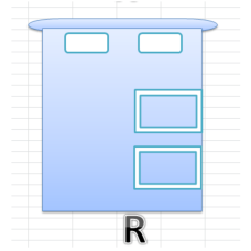 Queen Base with 2 drawers -R