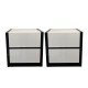 2 drawers bedside cabinet -Set of 2 