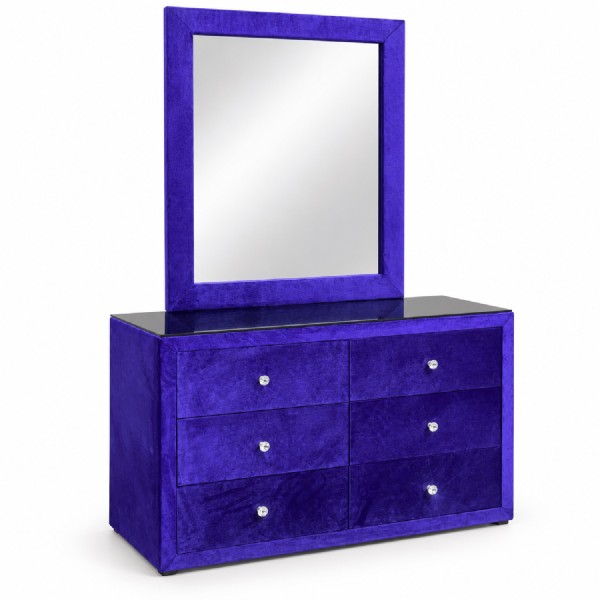 Royal Purple Velvet 5-Piece King Bedroom Suite Royal Purple Velvet 5-Piece King Bedroom Suite