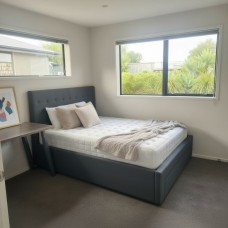 Charcoal Button Tufted Upholstered Bed Frame with Storage Drawer - King, Queen, Double, King Single - Double size