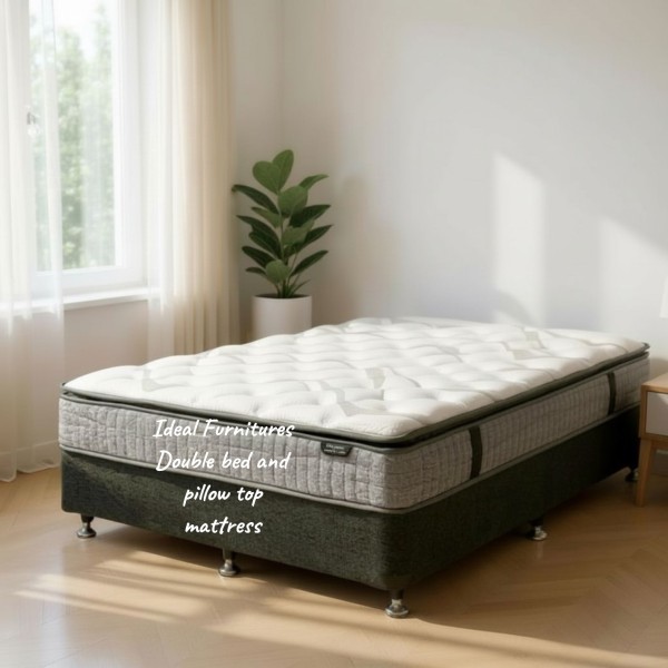 NZ Made Bed Base & Pillow Top Mattress Set – Single, King Single, Double, Queen | Premium Comfort Bed Set NZ