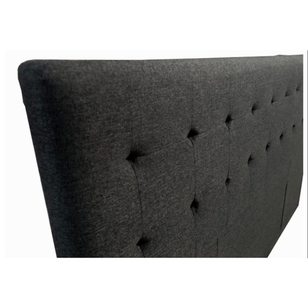 Boston Charcoal Fabric Headboard – Modern Upholstered Bed Headboard | All NZ Sizes Single to Super King