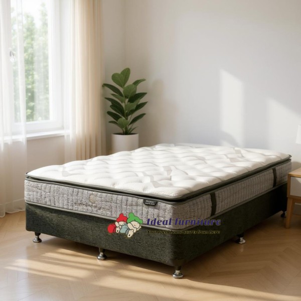 NZ Made Bed Base & Pillow Top Mattress Set – Single, King Single, Double, Queen | Premium Comfort Bed Set NZ