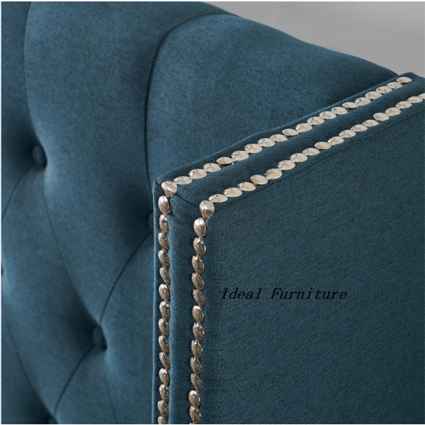 Elyse storage bed frame |Wingback Tufted Headboard| Queen,King