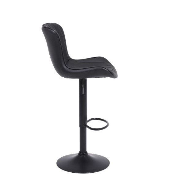 Cushy bar stool - Black Leather