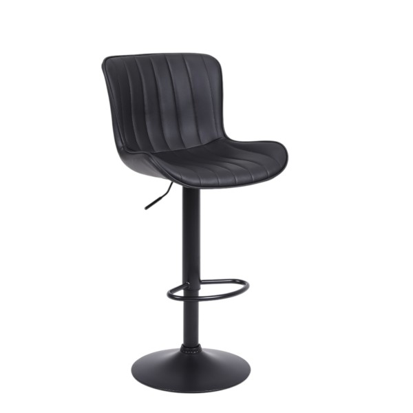 Cushy bar stool - Black Leather