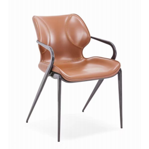 Louie metal arm dining chair 