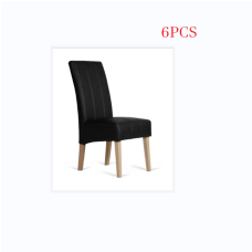Lina black leather dining chair x 6