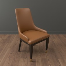 Artisan Dining Chair-Brown Leather Artisan Dining Chair-Brown Leather