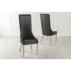 Black leather chair