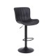 Cushy bar stool - Black Leather