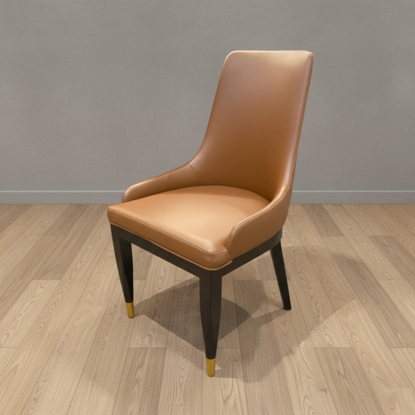 Artisan Dining Chair-Brown Leather Artisan Dining Chair-Brown Leather