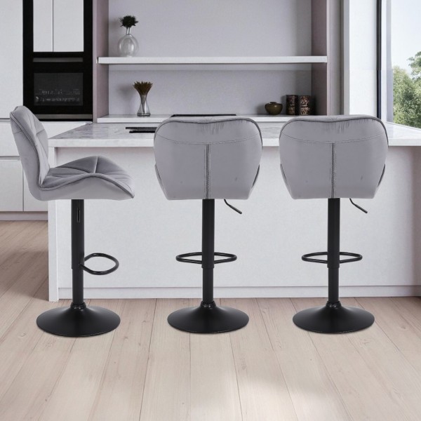 Rhombus Barstool-Dark grey 
