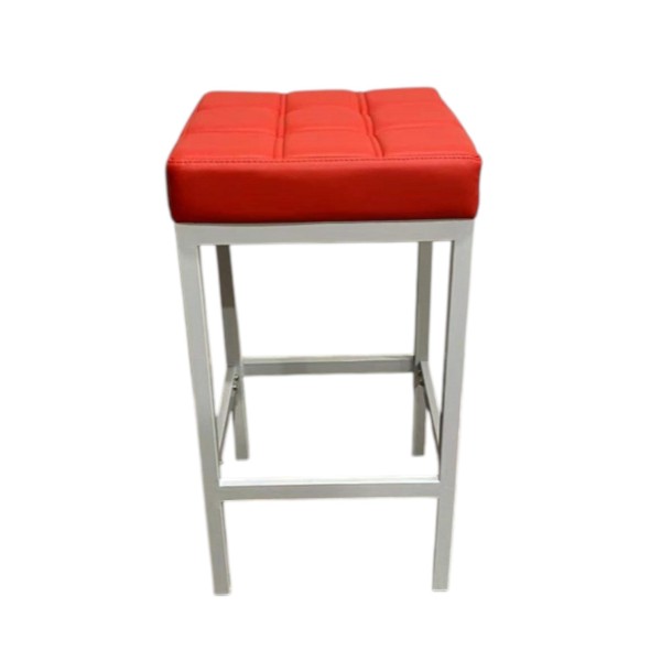 Red and White Bar Stool.