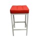 Red and White Bar Stool.