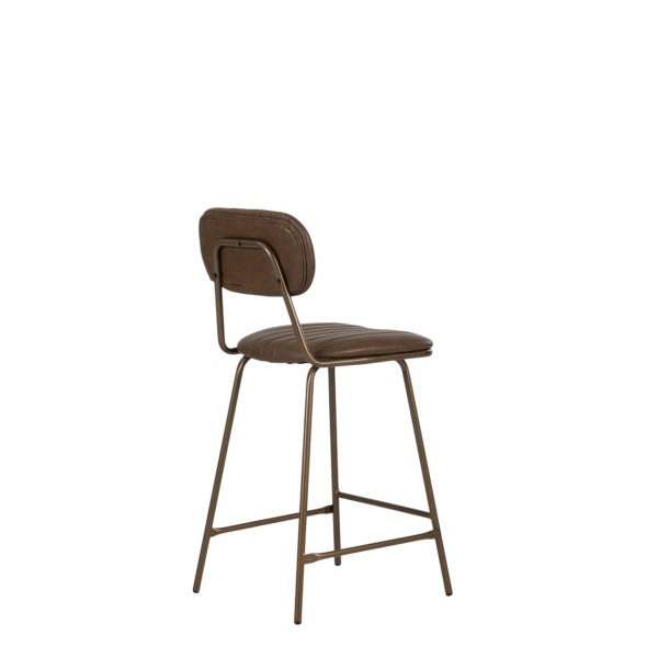 Clay Brown PU Leather Counter Stool 65cm | NZ Clay Brown PU Leather Counter Stool 65cm | NZ