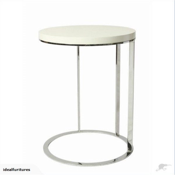 white End table