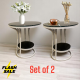 Set of 2 Round side table 