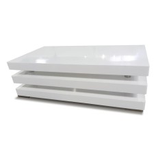 High gloss white coffee table 