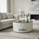 Chesterfield Style Ottoman Round Coffee Table