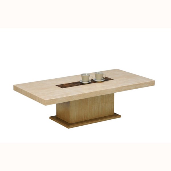 Beige marble coffee table 