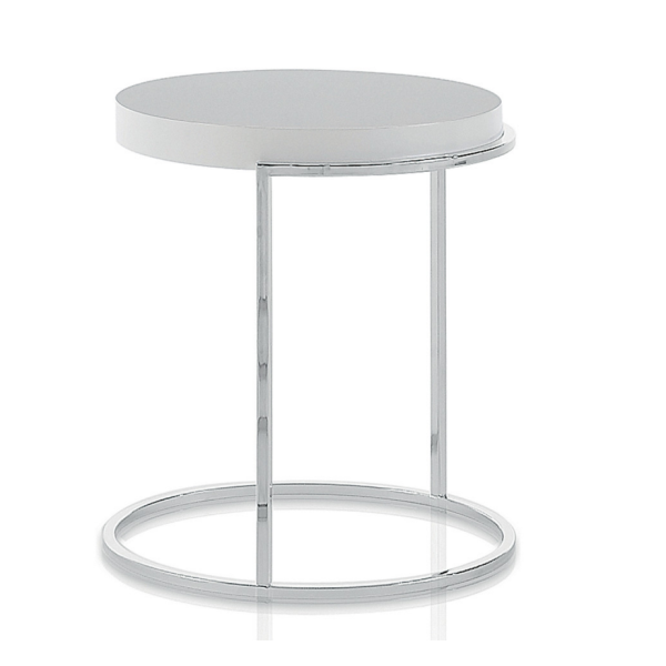 white side table