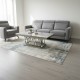 Streak Grey Marble Top Coffee Table – Stainless Steel Base Luxury Coffee Table NZ (130cm)