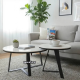 Modern 2-Piece Round Coffee Table 