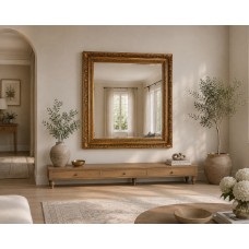 Versailles Large Gold Frame Mirror 160 × 130cm – Antique Gold Ornate Wall Mirror