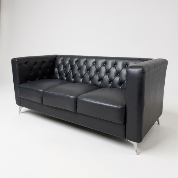 2+3 Chesterfield leather sofa 