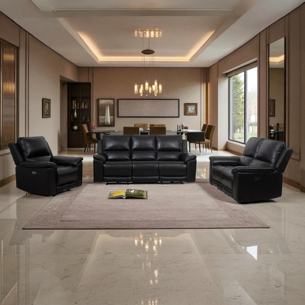 Alamo 1+2+3 Seater Genuine Recliner Lounge Suite