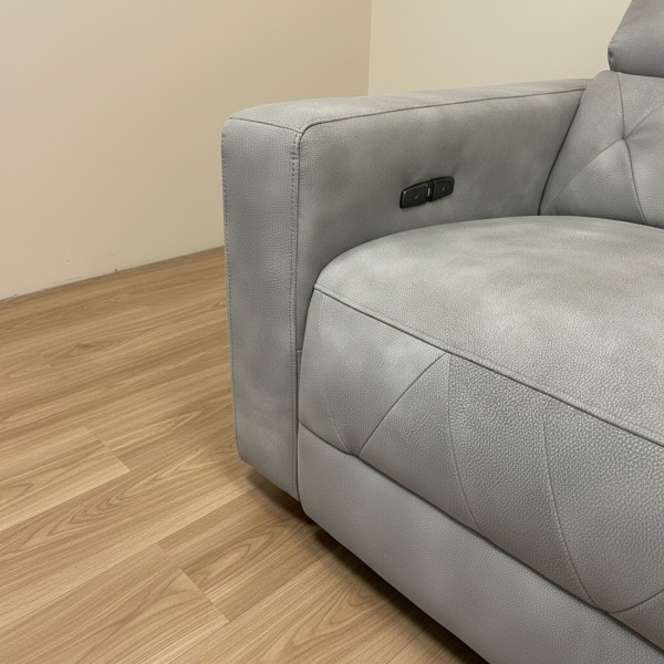 2 Seater Electric Recliner -Light Grey 