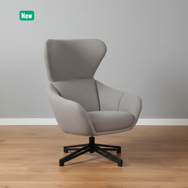 Modern Fabric Swivel Armchair