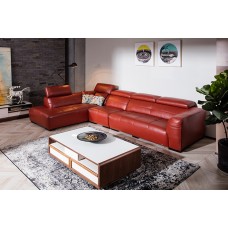 L shape leather sofa 