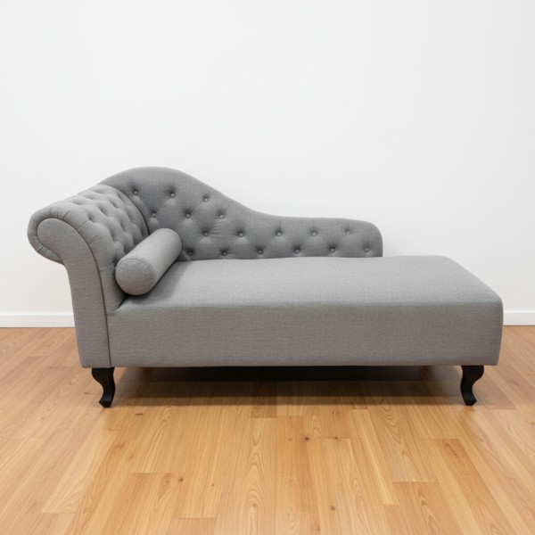  Classic Chaise Lounge-Velvet & Linen Luxury Daybed 