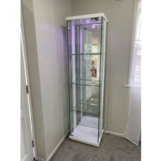 DL500 Glass display cabinet -White 