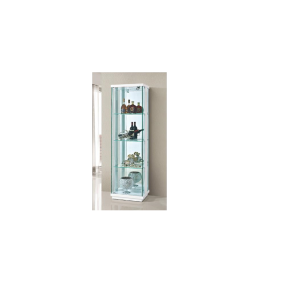 Glass door display cabinet -gloss white 
