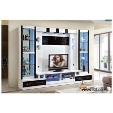 Modern TV units with display 