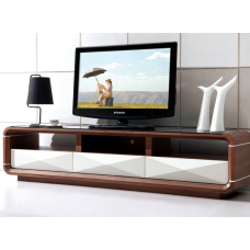 Tempered glass top TV cabinet 
