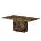 Brown marble dining table 