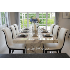Calacatta marble dining table 