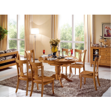 Solid wood extension dining table
