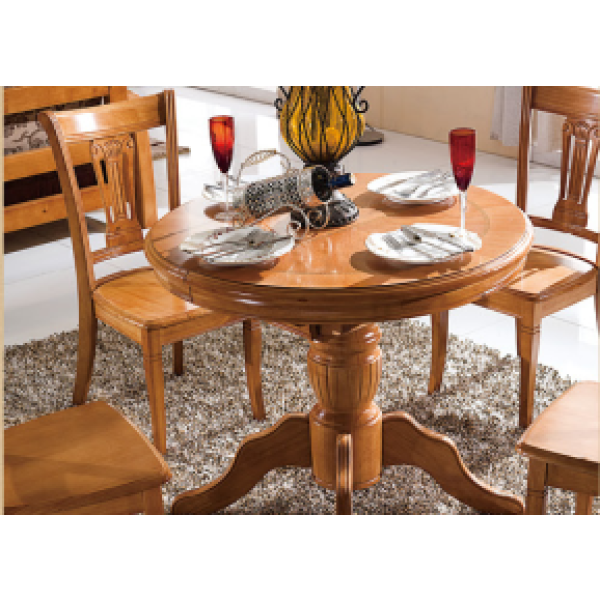Solid wood extension dining table