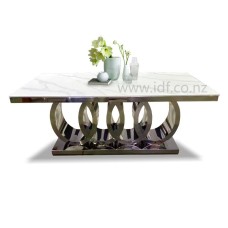 White stone dining table 