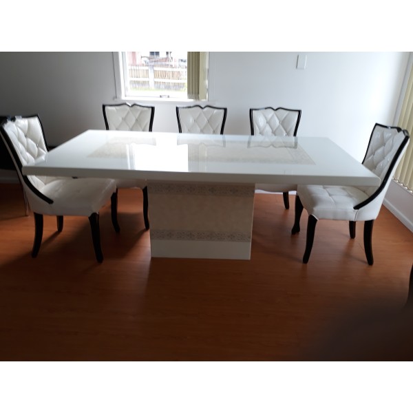 1.8m Marble dining table 