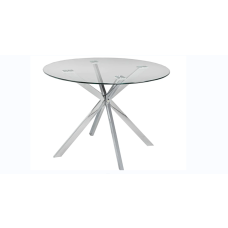 Maestro glass round dining table 